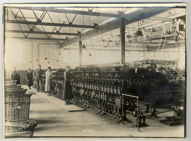 Photograph, Federal Mill: winding room .c1918-1920