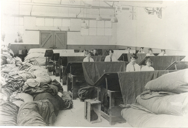 Photograph, [Federal Mill: Mending dept c1918-1920]