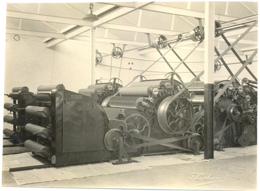 Photograph, Carding machinery [R S & S]