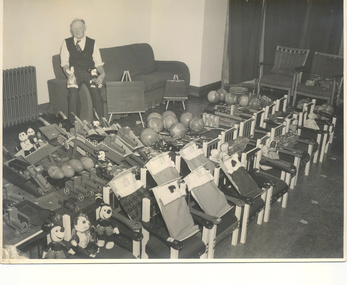 Photograph, Johnny Broughton, organiser of Annual Christmas Party