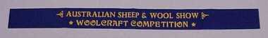 Ribbon, Australian Sheep and Wool Show, Woolcraft Competition