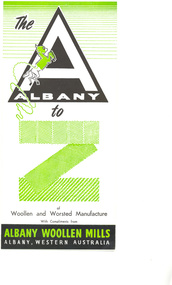 Brochure, The A to Z of Woollen and Worsted Manufacture