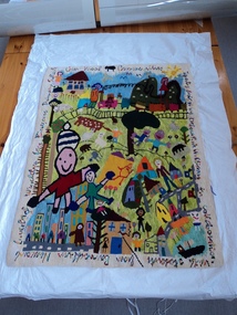 Quilt, "Our Wool Communities"