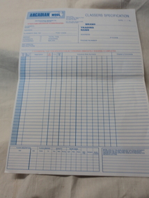 Arcadian wool Classer Specifications