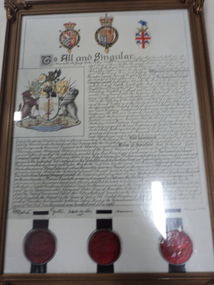 The Australian Estates Company Ltd. Coat of Arm Certificate