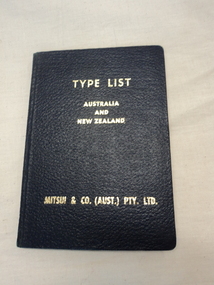 Book, Type List Australia and New Zealand