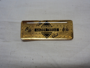 Woolmark Golden thread badge