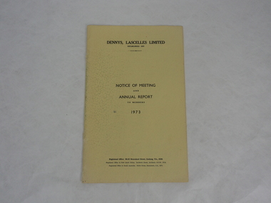 Annual Report, Notice of Meeting and Annual Report to Members 1973