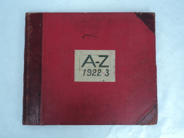 Ledger, 1922-1923