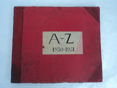 Ledger, 1930-1931