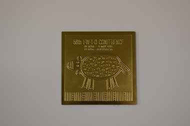58th I.W.T.O Conference Coaster, 1989