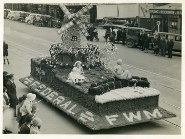 Photograph, Federal Woollen Mills Ltd, Federal Woollen Mills Float, 1938