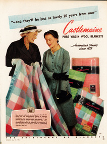 Archive - Advertisement, Castlemaine Woollen Mill, 1956