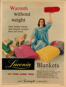 Archive - Advertisement, Laconia Woollen Mills, 1959