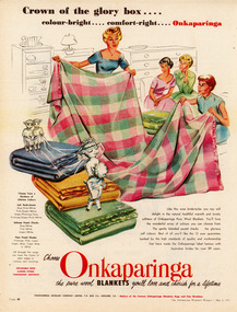 Archive - Advertisement, Onkaparinga Woollen Mill Company, 1957
