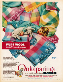 Archive - Advertisement, Onkaparinga Woollen Mill Company, 1957
