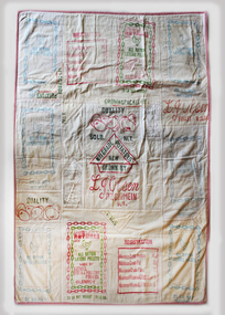 Textile - Quilt, Mrs Beryl Andersen, Chicken Feed Wagga, 1995-2001