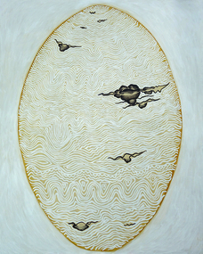 Painting, Dr Deanne Gilson, Yaluk, Beek, Murrup (Water, Country, Spirit), 2016