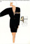 hand drawn image of a white woman wearing a black skirt, black blazer, with a line drawing to the right of the blazer, with scarf showing native botanical prints on a yellow background