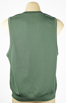 back view of green vest
