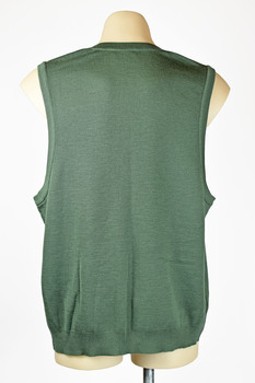 back view of green vest