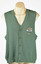 front view of green vest with emblem in top right corner