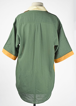 back of shirt showing green colour