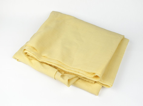 folded cream fabric