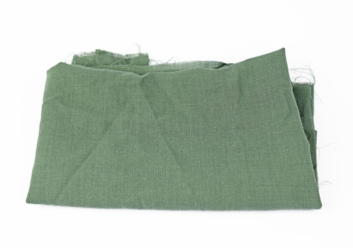 folded green fabric