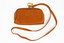 back view of brown leather bag with strap