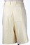 back view of cream shorts on mannequin