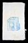 calico bag with blue graphic of a cube with text