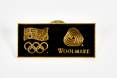 Badge - Woolmark and Australian Olympics Badge, The Woolmark Company, 1987