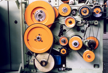 Photograph - Slide, Stuart Ascough, Combing Machine, NSC Schlumberger, 1990s
