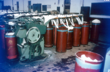 Photograph - Slide, Stuart Ascough, Combing Machines, China, 1990s