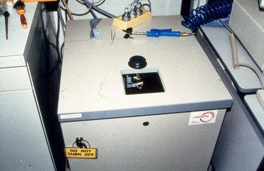 Photograph - Slide, Stuart Ascough, Tops Used in Laboratory, 1990s