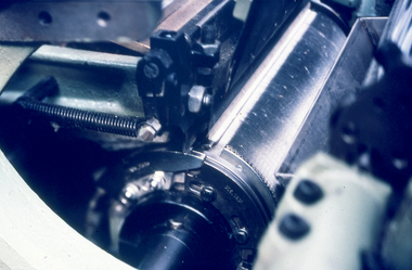 Photograph - Slide, Stuart Ascough, Combing Machine, NSC Schlumberger, 1990s