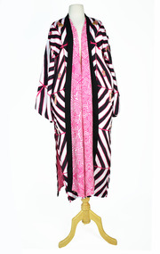 Textile - Cloak, Dr Deanne Gilson, Traditional Diamond Design, Pick and Gold Cloak (protection and survival of our men and women), 2022