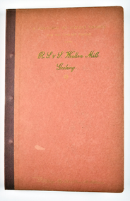 Book - A Forecast of the textile vogues for the coming season from R. S. & S. Woollen Mill, Geelong Part IV, Returned Soldiers and Sailors Mill, 1941