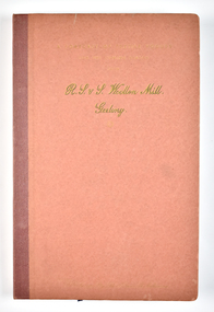 Book - A Forecast of the textile vogues for the coming season from R. S. & S. Woollen Mill, Geelong Part 1, Returned Soldiers and Sailors Mill, 1941