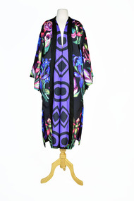 Textile - Cloak, Dr Deanne Gilson, Nan’s Purple Orchid Cloak (Indigenous orchid season), 2022
