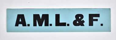 Sign, 1950s - 1970s