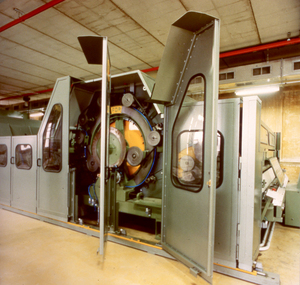 Photograph - Slide, Stuart Ascough, Carding Machine, Thibeau Schlumberger, 1990s