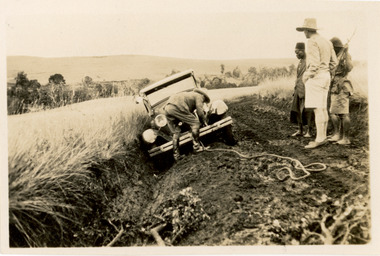 Photograph - Car Stuck, Keringet, Kenya, J W Allen, 1928-1929