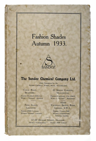 Booklet - Fashion Shades, Autumn 1933, The Sandoz Chemical Company Ltd, 1933