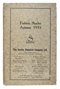 Booklet - Fashion Shades, Autumn 1933, The Sandoz Chemical Company Ltd, The Sandoz Chemical Company Ltd, 1933