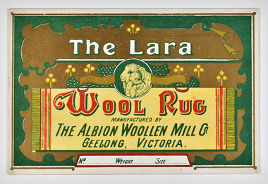 Ephemera - The Lara, Wool Rug, Albion Mills, Albion Woollen Mills Co. Pty Ltd