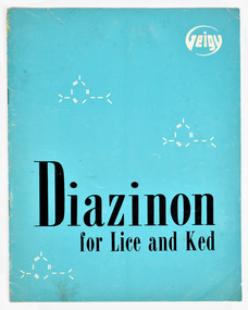 Pamphlet - Diazinon for Lice and Ked, Geigy (Australasia) Pty. Ltd, c.1962