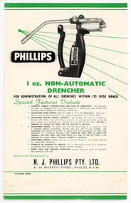 Archive - Phillips 1 oz. Non-Automatic Drencher, N. J. Phillips Pty. Ltd, 1950s