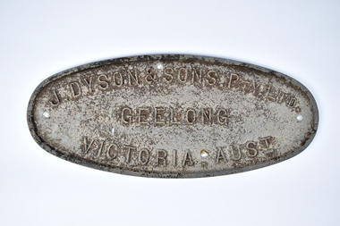 Sign - Metal Sign, J Dyson & Sons Pty Ltd